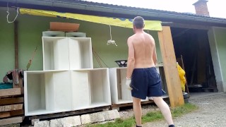 working on the soundsystem