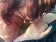 Preview 3 of Took my young lover @24kbbc to the beach and swallow his yummy cock and cum
