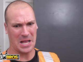 BANGBROS - Teen Gia Paige Gets Hammered By The Roofer, Sean Lawless screenshot number 1