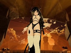 GOLDEN LAP DANCE STRIPTEASE AT SUNSET (POV VRCHAT)