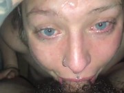 Preview 1 of Gettting my throat destroyed by daddy’s hard cock