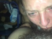 Preview 4 of Gettting my throat destroyed by daddy’s hard cock
