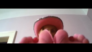 decadent erotic foot play by princess kimberyl in pink stockings
