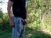 Preview 5 of Country boy pissing in a park