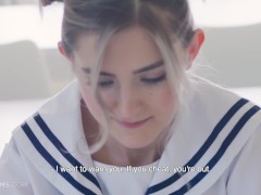 Video ULTRAFILMS LEGENDARY Eva Elfie is super hot in a schoolgirl outfit, seducing her teacher to fuck