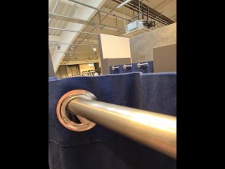 Masturbating in the changin roomand hall very_risky