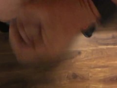Jacking off! Limp dick cum shot!