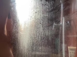 Fucks His Latina Japanese Roommate at the Shower - Window Open SoNeighbors Can_See