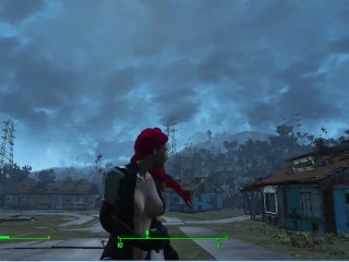 Erotic and sexy clothes of girls_in the game fallout 4 PC_gameplay