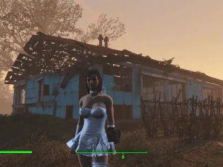 Erotic and Sexy Clothes of Girls in the Game Fallout_4 PCGameplay