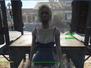 Erotic and sexy clothes of girls in the game fallout 4  PC gameplay