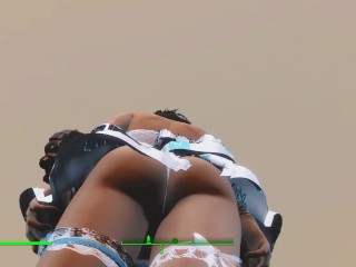 Эротическая и сексуальная одежда девушек в игре Fallout 4 | PC Gameplay