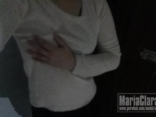 Almost Caught Masturbating in Public Restroom While Lockdown - Asian Pinay Teen With Pink Panties