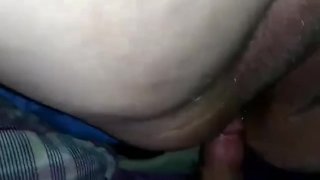 Bbw squirts while getting fucked in the ass