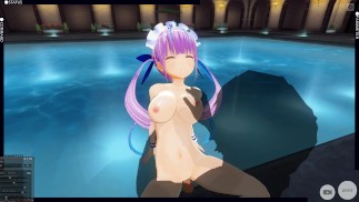 3D HENTAI Minato Aqua Pool Fuck and Cum
