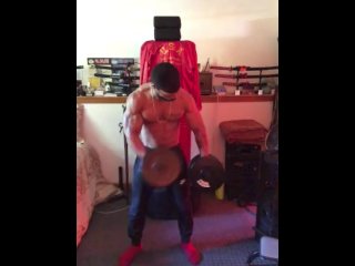 muscular guy, masturbation, toys, muscular men