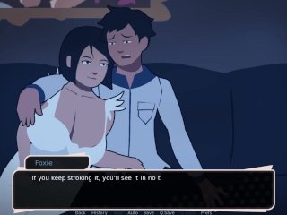 town uncovered, gameplay, visual novel, big boobs