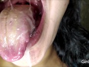 Preview 5 of Saliva (spit and tongue fetish) - Short version