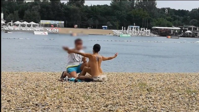 Naked Massage On The Beach - Milf Lilly Naked On Public Beach Got Oil Massage From Stranger Porn Video |  PornyKey