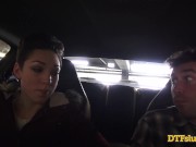 Preview 3 of PETITE BRUNETTE LILY LABEAU SWALLOWS EVERY DROP OF JAMES DEEN’S CUM