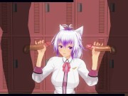 Preview 1 of 3D HENTAI Friends came to me in the women's locker room and fucked hard