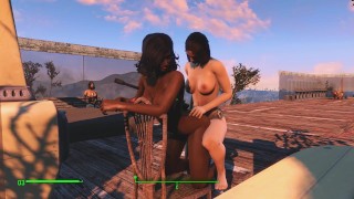 Meisje. Sexual avonturen in de wereld van Fallout 4. Erotische kleding | Porno spel 3d