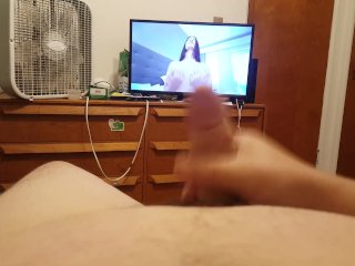 male cum, masturbation, exclusive, watching porn