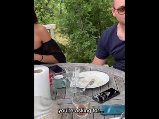 Outdoor threesome with Anissa Kate & Megane Lopez - MySexMobile screenshot number 1