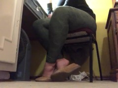 Sexy Candid shoeplay in flats