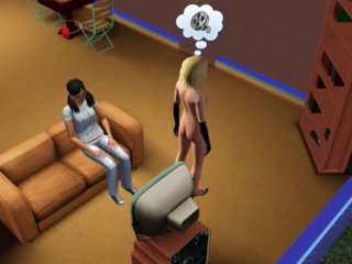 Bedroom pillow fight ends with_girlfriends lesbian sex pcgameplay