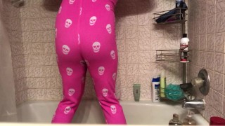Urinating In Her Pajamas