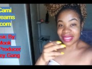 Preview 1 of Smoking Big Lips Ebony Black Girl Sexy Audio Voice Erotic Poetry Music Spoken Word - Cami Creams