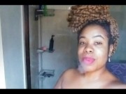 Preview 4 of Smoking Big Lips Ebony Black Girl Sexy Audio Voice Erotic Poetry Music Spoken Word - Cami Creams