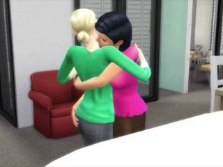 Kelly fucks and cums on Angela's face in The Office