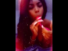 Jordy Love sucking & fucking her toys