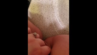 *RISKY Masturbation* Moaning Hard While My Parents Are Upstairs. Cumming on the Bathroom Sink 