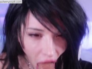 Preview 5 of cherrycrush cosplay cumshot compilation - swallow facial and anal creampie