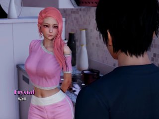 animated, big boobs, visual novel, big tits