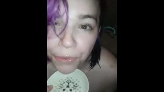 Three Times Daddy Rewards The Kitten By Putting Piss In Her Mouth And Having Her Lick His Feet