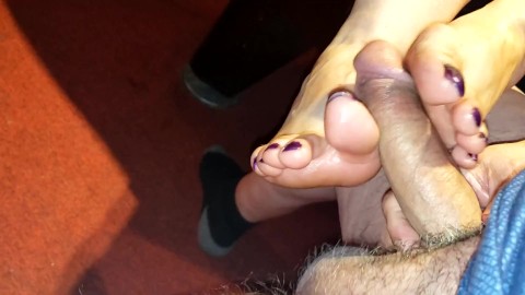 TabbyKat Purple Toe Foot Fuck