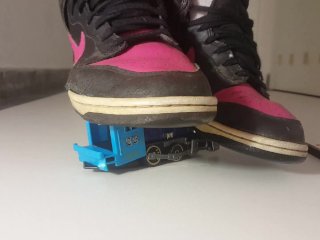 feet, train, toy