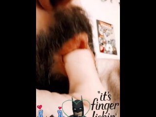 sucking fingers, kyle butler, solo male, exclusive