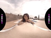 PORNBCN VR 4K | Fucking the young neighbor in the virtual reality community pool Mia Navarro POV