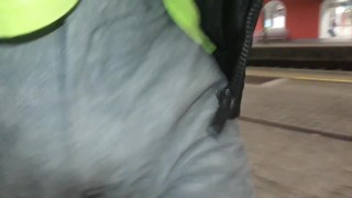 my bulge at the train station 1