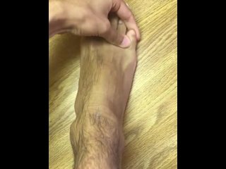 Massaging my Hairy Foot