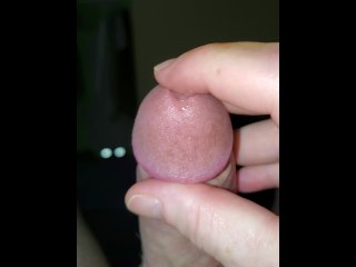 morning wood, jerking off, pov, thick cum