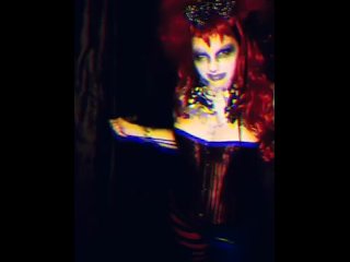 Creepy Clown Corset Fetish Strip