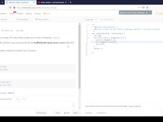 Reverse String in Javascript (Code With Me)