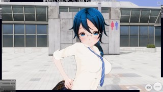 3D HENTAI Schoolgirl and her wanted to suck my dick after lesbian games