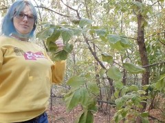 Video A forester saw me when I was masturbating in the forest and wanted to call the police